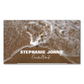 Beach Ocean Tropical Custom Name Consultant Trendy Magnetisch Visitekaartje (Voorkant)