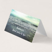 Beach Ocean Tropical Paradise Zee Waves Artistic Visitekaartje (Voorkant)