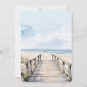 Beach Ocean Uitzicht Vrijgezellenfeest Kaart (Achterkant)