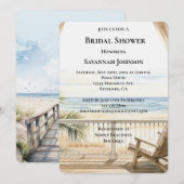 Beach Ocean Uitzicht Vrijgezellenfeest Kaart (Voorkant / Achterkant)