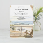 Beach Ocean Uitzicht Vrijgezellenfeest Kaart (Staand voorkant)