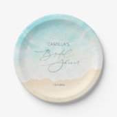 Beach Ocean Vrijgezellenfeest Papieren Bordje (Voorkant)