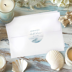 Beach Ocean Vrijgezellenfeest Ronde Sticker