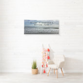 Beach Ocean Water Sky Foto Cool Birthday Party Spandoek (Insitu)