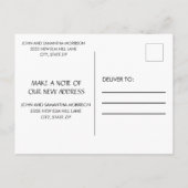 Beach Ocean Waterverf Change Address Notice Aankondigingskaart (Achterkant)