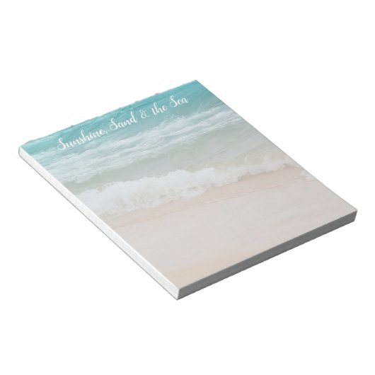 Beach Ocean Waves Notitieblok (Schuin)