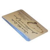 Beach Ocean Wedding Deluxe Opslaan van de datum Magneet (Rechterzijde)