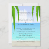 Beach/Ocean Wedding Invitations Kaart (Voorkant)