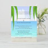Beach/Ocean Wedding Invitations Kaart (Staand voorkant)