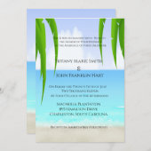 Beach/Ocean Wedding Invitations Kaart (Voorkant / Achterkant)