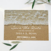 Beach Ocean Wedding Save the Date Post Kaart