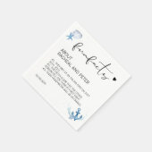 Beach Ocean Wedding Script Simple Fun Facts Servet (Hoek)