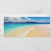 Beach - Ocean with Photo & Plane Afstuderen Kaart (Achterkant)