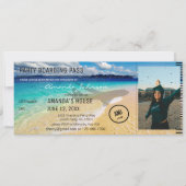 Beach - Ocean with Photo & Plane Afstuderen Kaart (Voorkant)