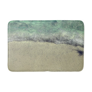 Beach Ocean Zee Abstract Blauwgroen Blauw Groen Fi Badmat