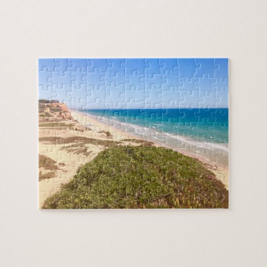 Beach Ocean Zee Blue sky Legpuzzel (Horizontaal)