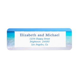 Beach Ocean Zee Blue Tropical Summer Weddenschap Etiket