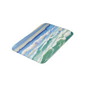 Beach Ocean Zee Design 300 blauw groen Badmat (Gekanteld)