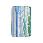 Beach Ocean Zee Design 300 blauw groen Badmat (Voorkant Verticaal)