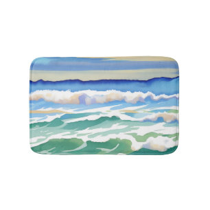 Beach Ocean Zee Design 300 blauw groen Badmat