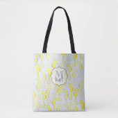 Beach Ocean Zee Life Seahorse Stylish Monogram Tote Bag (Voorkant)