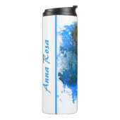 *~* Beach Ocean Zee Nautical Artsy Jelly Fish Thermosbeker (Gedraaid links)