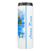 *~* Beach Ocean Zee Nautical Artsy Jelly Fish Thermosbeker (Achterkant)