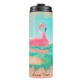 *~* Beach Ocean Zee Nautical Pink Speelgoed Flamin Thermosbeker