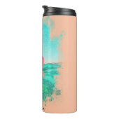 *~* Beach Ocean Zee Nautical Pink Speelgoed Flamin Thermosbeker (Geroteerd rechts)