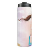 *~* Beach Ocean Zee Nautical Woman Bikini Thermosbeker (Voorkant)