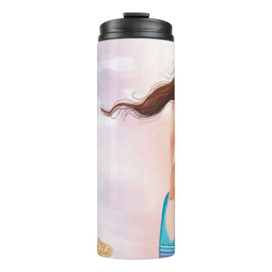 *~* Beach Ocean Zee Nautical Woman Bikini Thermosbeker (Voorkant)