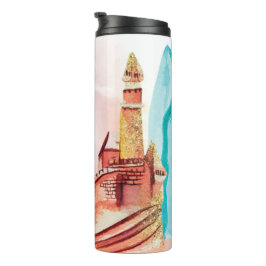 ~* Beach Ocean Zee Nautisch SandCastle Surf Board Thermosbeker