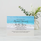 Beach oceanische zandzee vrijgezellenfeest nodigt  kaart (Staand voorkant)