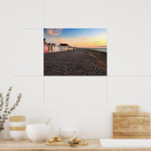 Beach of Cayeux sur Mer in Frankrijk Poster (Keuken)