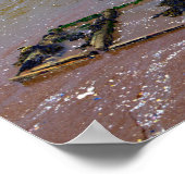 Beach of Saint Brevin op het Franse Briefkaart Poster (Hoek)