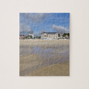 Beach of Saint-Cast-le-Guildo in Frankrijk Legpuzzel