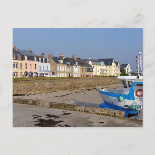 Beach of Saint-Vaast-la-Hougue in Frankrijk Briefkaart (Voorkant)