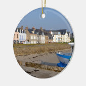 Beach of Saint-Vaast-la-Hougue in Frankrijk Keramisch Ornament (Links)
