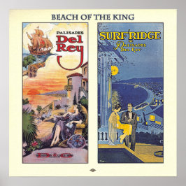 Beach of the King - Playa del Rey Poster