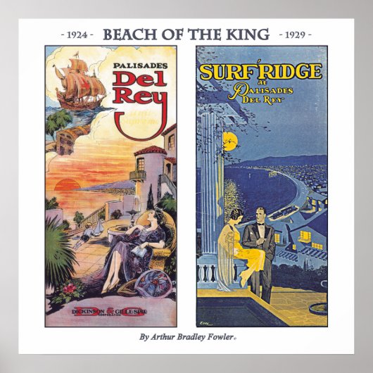 Beach of the King - Playa del Rey Poster (Voorkant)