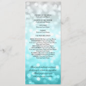 Beach Ombre Glitter Lights Programmakaart (Achterkant)