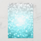 Beach Ombre Glitter Lights voor weddenschappen Informatiekaartje (Achterkant)