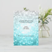 Beach Ombre Glitter Lights voor weddenschappen Informatiekaartje (Staand voorkant)