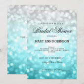 Beach Ombre Glitter Lights Vrijgezellenfeest Kaart (Voorkant / Achterkant)