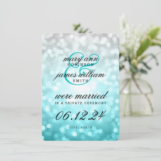 Beach ombre lights , de aankondiging van de wedden (Staand voorkant)