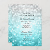 Beach ombre lights voor weddenschappen informatiekaartje (Voorkant / Achterkant)