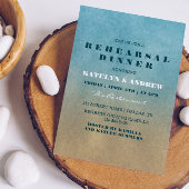 Beach ombre repesial Dinner Invitation Kaart