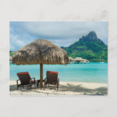 Beach on Bora Bora briefkaart (Voorkant)