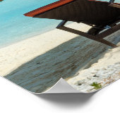 Beach on Bora Bora poster (Hoek)