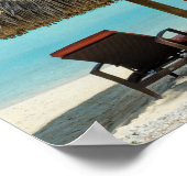 Beach on Bora Bora poster (Hoek)